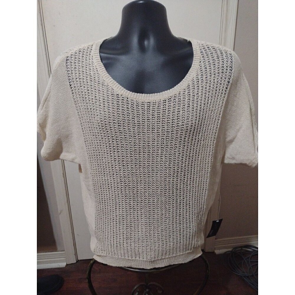 NWT Women's A.N.A Sleeveless Top Blouse Size PXL Petite Heather Oatmeal Brown - Picture 1 of 11